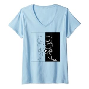 Barbie 60th Anniversary Mono V-Neck T-Shirt