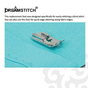 DREAMSTITCH X56409001 Snap On Blindhem (Blind Stitch) Presser Foot (R) for Babylock,Brother,Simplicity Sewing Machine ALT:BLG-BSF,X56409051,X56409-001,XC4051031,XC4051051,XC4051-051,XE2650001-7326BR