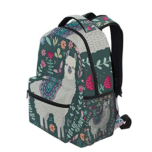 School Backpack Llama Teens Girls Boys Schoolbag Travel Bag