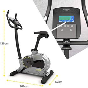 Bluefin Fitness TOUR 5.0 Exercise Bike | Home Gym Equipment | Exercise Machine | Kinomap | Live Video Streaming | Video Coaching & Training | Bluetooth | Smartphone App | Black Grey Silver