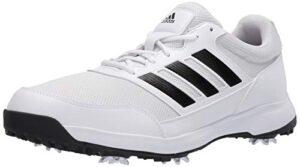adidas mens tech response 2.0 golf shoe, ftwr white/core black/ftwr white, 9.5 wide us