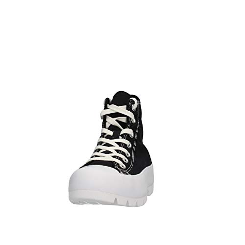 Converse Women's Chuck Taylor All Star Lugged Hi Sneakers, Black/White/Black, 8.5 Medium US