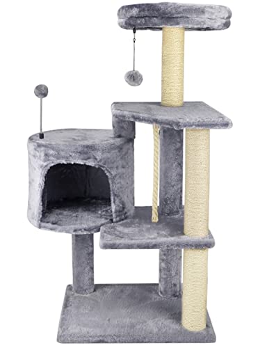 TINWEIUS 01A Cat Tree Scratching Toy Activity Centre Cat Tower Furniture Scratching Post