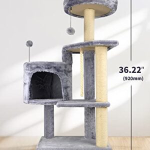 TINWEIUS 01A Cat Tree Scratching Toy Activity Centre Cat Tower Furniture Scratching Post