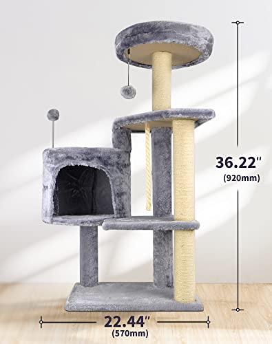 TINWEIUS 01A Cat Tree Scratching Toy Activity Centre Cat Tower Furniture Scratching Post