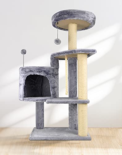 TINWEIUS 01A Cat Tree Scratching Toy Activity Centre Cat Tower Furniture Scratching Post