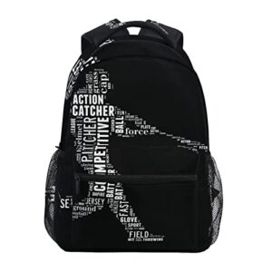 suabo baseball batter backpack for school student laptop ipad tablet travel school bag for boys daypack