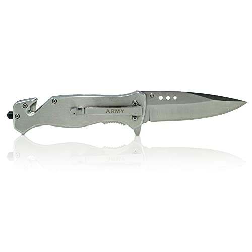 Army Folding Elite Tactical Knife - Spring Assisted US Army Combat Rescue Knife-Great Gift for the Veteran in your Life