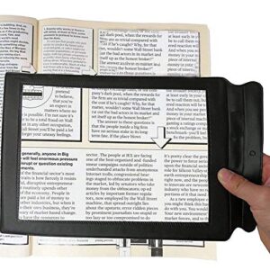 3X Full Page Magnifier A4 Large Sheet Reading Magnifying Glass Portable Reading Aid Lens for Reading Books & Newspapers & Low Vision Aids