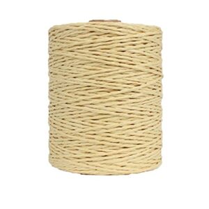 natural cotton raffia yarn buckwheat crochet summer sun hat yarn,beach bag yarn,rayon raffia crochet yarn,crochet straw knit yarn,knitting materials,280 meters/306 yards