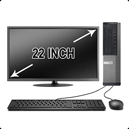 Dell Optiplex 3020 Desktop Computer, Intel Quad-Core i5-4570 Up to 3.6GHz, 16 GB RAM, 2TB +256GB SSD HDD,USB 3.0, WiFi, HDMI, HDMI 22 Monitor Windows 10 Pro (Renewed)