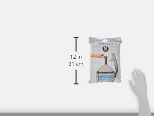 Brabantia PerfectFit Bin Liners, 60 Litre/Size M, White