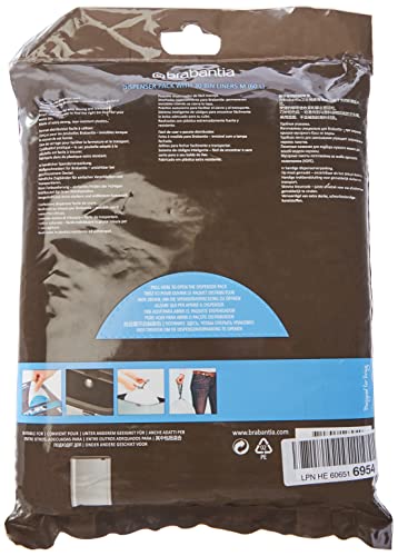 Brabantia PerfectFit Bin Liners, 60 Litre/Size M, White