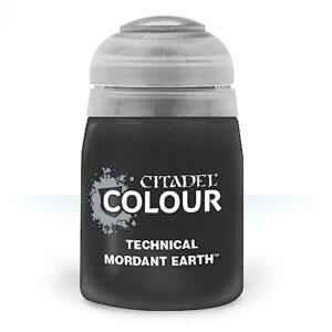 games workshop citadel pot de peinture - technical texture mordant earth (24ml)