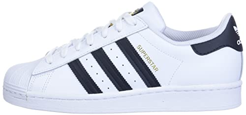 adidas Originals mens Superstar Sneaker, White/Black/White, 12 US