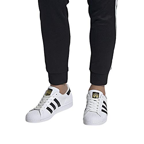 adidas Originals mens Superstar Sneaker, White/Black/White, 12 US