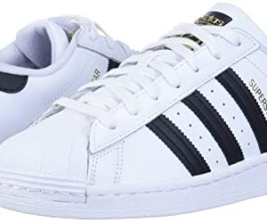 adidas Originals mens Superstar Sneaker, White/Black/White, 12 US