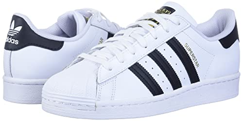 adidas Originals mens Superstar Sneaker, White/Black/White, 12 US