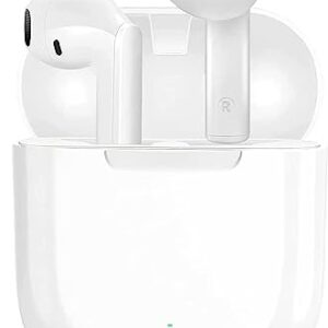 Wireless Earbuds Headphones Bluetooth 5.2 IPX7 Waterproof Noise Cancellation 25H Battery Headset Hi-Fi Stereo Sound with Charging Case Bluetooth Earphones with Mic for iPhone/Samsung