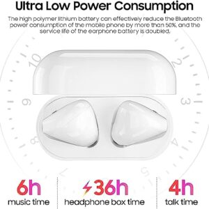 Wireless Earbuds Headphones Bluetooth 5.2 IPX7 Waterproof Noise Cancellation 25H Battery Headset Hi-Fi Stereo Sound with Charging Case Bluetooth Earphones with Mic for iPhone/Samsung