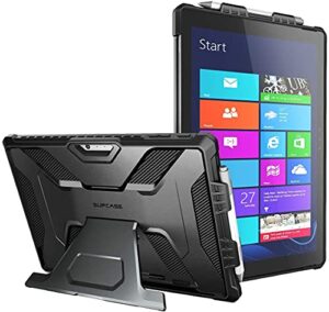 supcase [ub pro series] full-body kickstand rugged protective case for surface pro 7/pro 6 case microsoft surface pro 7/pro 6/pro 5/pro 4/pro lte (black)