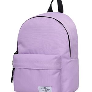 HotStyle SIMPLAY+ Classic Mini Backpack Small Travel Bag, Plain, Light Purple