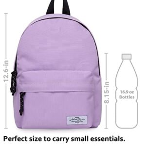 HotStyle SIMPLAY+ Classic Mini Backpack Small Travel Bag, Plain, Light Purple