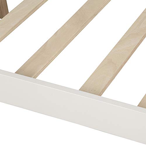 Harper & Bright Designs Full Daybed Frame, Solid Wood Daybed Frame,No Box Spring Needed, White Daybed