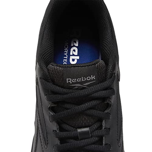 Reebok Men's Walk Ultra 7 DMX Max Shoe, Black/Grey/Royal, 12 Wide