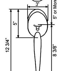 Satin Nickel Front Door Single Cylinder Deadbolts (keyed on The Outside and a Thumb Turn on The Inside) Handleset Handle Set with 835DC Lever (Front Door Handleset)