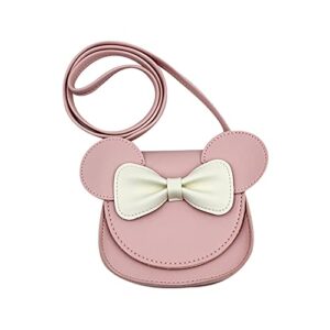 bolley joss crossbody purse bowknot shoulder bag handbag little girl's cute purse with cartoon mouse ears