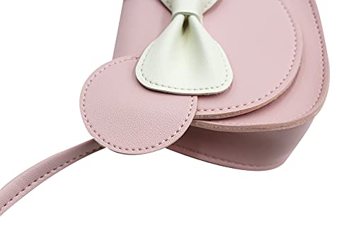 Bolley Joss Crossbody Purse Bowknot Shoulder Bag Handbag Little Girl's Cute Purse with Cartoon Mouse Ears