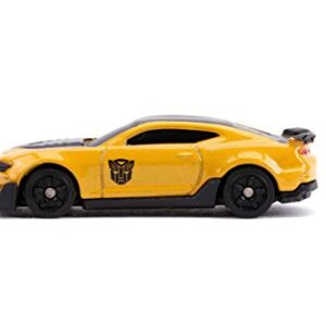 Jada Toys Transformers Nano Hollywood Rides 2016 Chevy Camaro Bumblebee, Western Star 5700XE Optimus Prime and 1977 Chevy Camaro Bumblebee, 1.75" Die-Cast Vehicles,Multi,31125