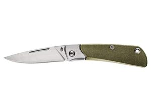 gerber gear 31-003719 wingtip compact folding pocket knife, 2.5 inch fine edge blade, green