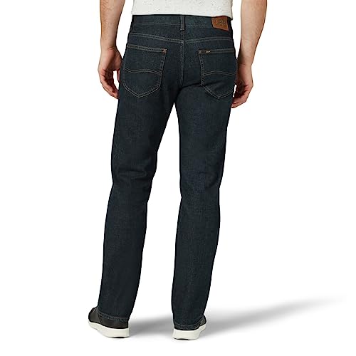 Lee Men's Extreme Motion Regular Straight Jean Night Owl 38W x 29L