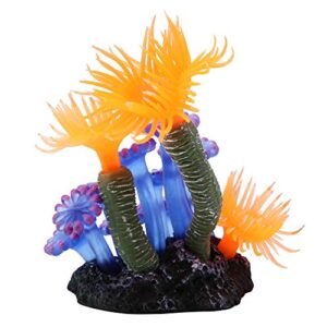 HEEPDD Aquarium Simulation Silicone Coral Sea Anemone Artificial Aquatic Plants Fish Tank Landscape Decoration