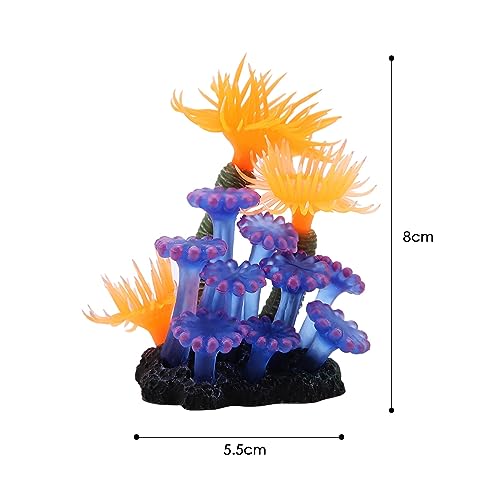 HEEPDD Aquarium Simulation Silicone Coral Sea Anemone Artificial Aquatic Plants Fish Tank Landscape Decoration