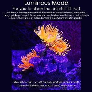 HEEPDD Aquarium Simulation Silicone Coral Sea Anemone Artificial Aquatic Plants Fish Tank Landscape Decoration