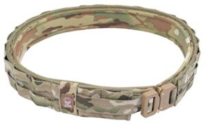 grey ghost gear ugf battle belt with padded inner, medium (37"-39"), multicam, camo, one size