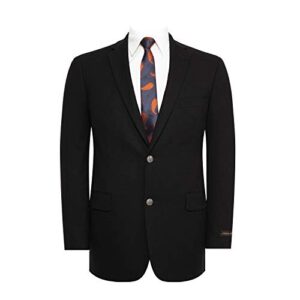 men's sport coat classic fit 2 button stretch blazer suit jacket black