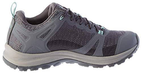 KEEN Women's Terradora 2 Waterproof Low Height Hiking Shoes, Steel Grey/Ocean Wave, 8