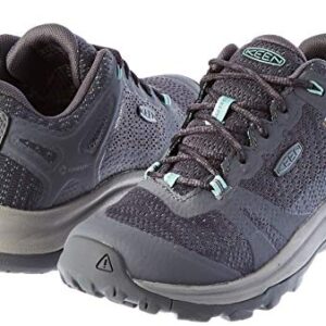 KEEN Women's Terradora 2 Waterproof Low Height Hiking Shoes, Steel Grey/Ocean Wave, 8