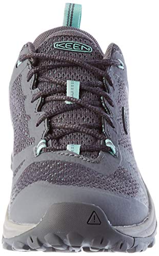 KEEN Women's Terradora 2 Waterproof Low Height Hiking Shoes, Steel Grey/Ocean Wave, 8