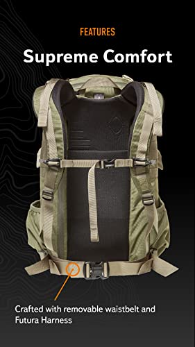 Mystery Ranch 2 Day Backpack - Tactical Daypack Molle Hiking Packs, Forest, L/XL