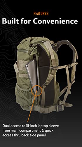 Mystery Ranch 2 Day Backpack - Tactical Daypack Molle Hiking Packs, Forest, L/XL