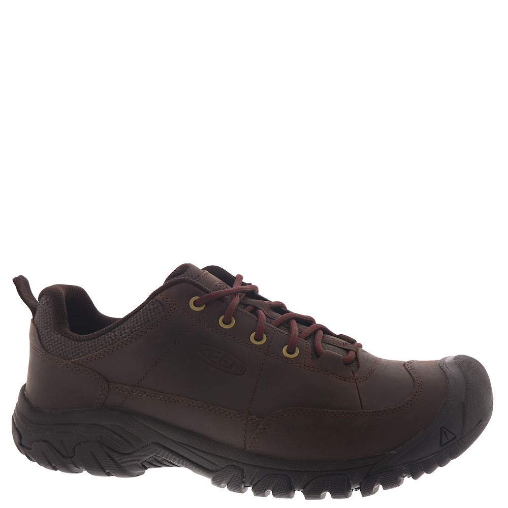 KEEN Men's-Targhee 3 Oxford Casual Hiking Shoes, Dark Earth/Mulch, 11 Wide