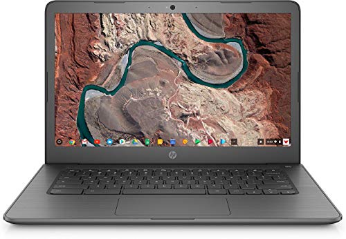 HP 14-CA023NR Chromebook 14" IPS HD (1366x768) Intel Celeron N3350, Intel HD Graphics 500, 4GB RAM, 32GB eMMC Hard Drive, Chrome OS, Chalkboard Gray (Renewed)