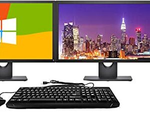 Dell Optiplex 9020 SFF Computer Desktop PC, Intel Core i5 Processor, 16GB Ram, 2TB Hard Drive, WiFi, Bluetooth 4.0, DVD-RW, Dual 24 Inch LCD Monitors Windows 10 Pro (Renewed)