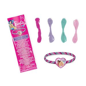 amscan barbie mermaid kids friendship bracelet kit- 8 pcs., multi-colored, one size