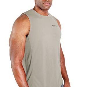 DEVOPS 3 Pack Men's Muscle Shirts Sleeveless Dri Fit Gym Workout Tank Top (X-Large, Black/Navy/Gray)